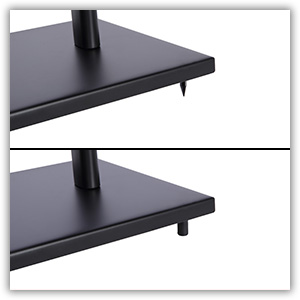 Eximus Bookshelf Speaker Floor Stand Cherry Color