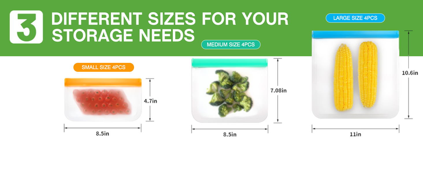 reusable food storage bags