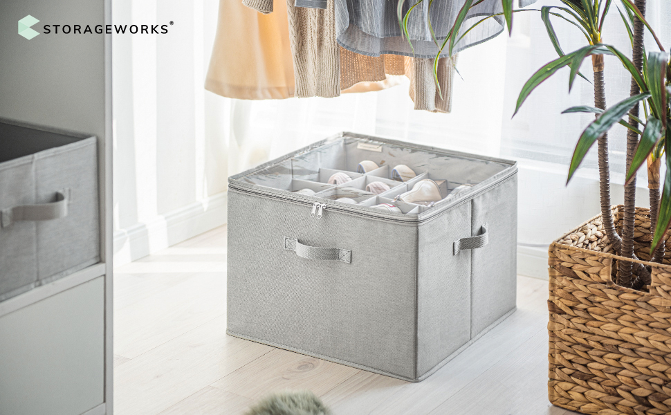 StorageWorks Shoe Organizer for Closet, Fabric Shoe Storage