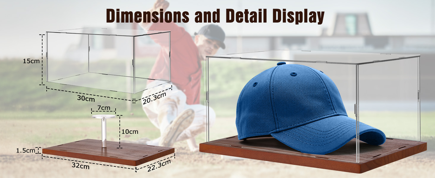 baseball hat display case