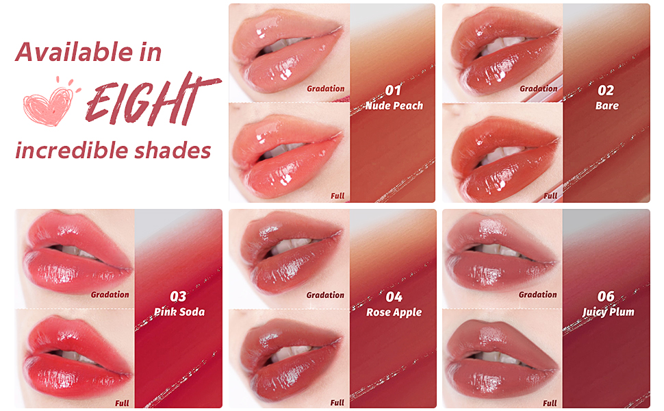 Cilrofelr Lip Stain Long Lasting Waterproof, Lip Tint Moisturizing and Dewy, Juicy