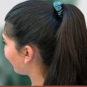 Pure 100% Premium Mulberry Silk Scrunchy (BlueColor)