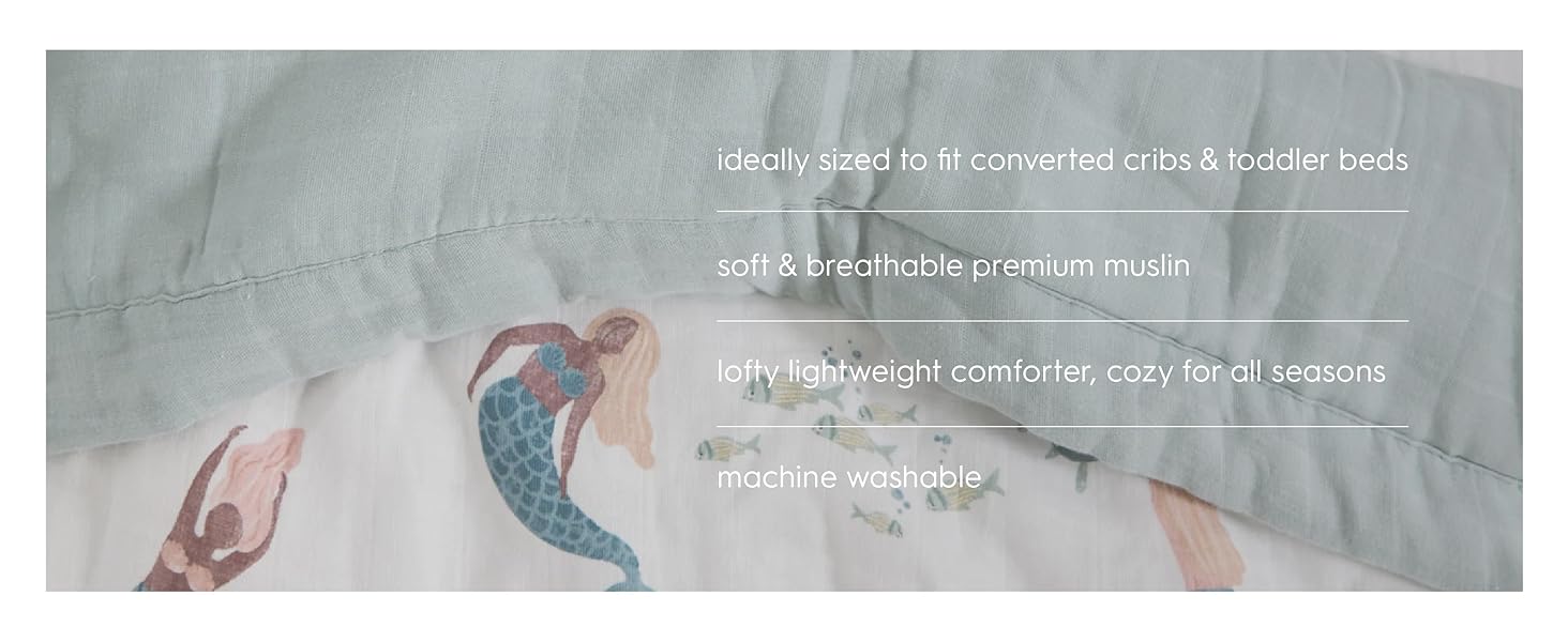 ideally sized to fit converted cribs and toddler beds