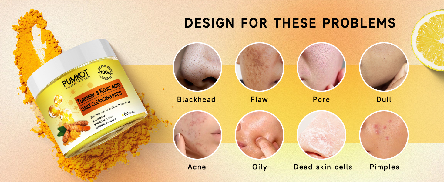 turmeric kojic acid cleansing pads