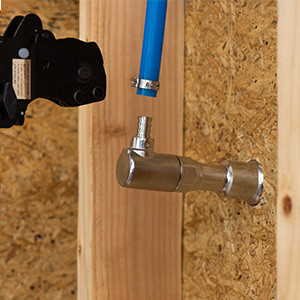 Connecting PEX Crimp to PEX tubing