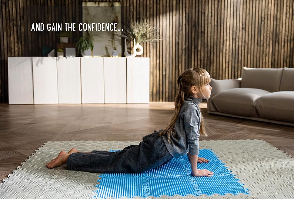 ORTOTO Massage Sensory Puzzle Mats Orthopedic Game Mat for Kids and