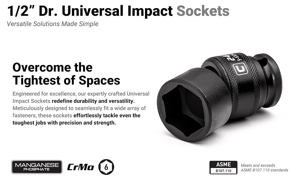 Amazon.com: Capri Tools 21 mm Universal Impact Socket, 1/2