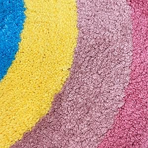 Soft shower room rug