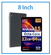 Amazon.com : Tablet 8 inch, Android 14 Tablet with GPS Built
