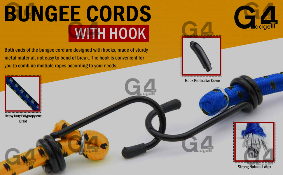 bungee cords with hooks bungee straps elastic cord bike straps bungee rope car luggage straps