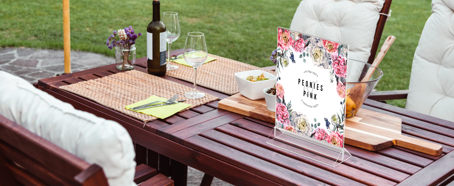 Acrylic Sign Holder 8.5x11-4