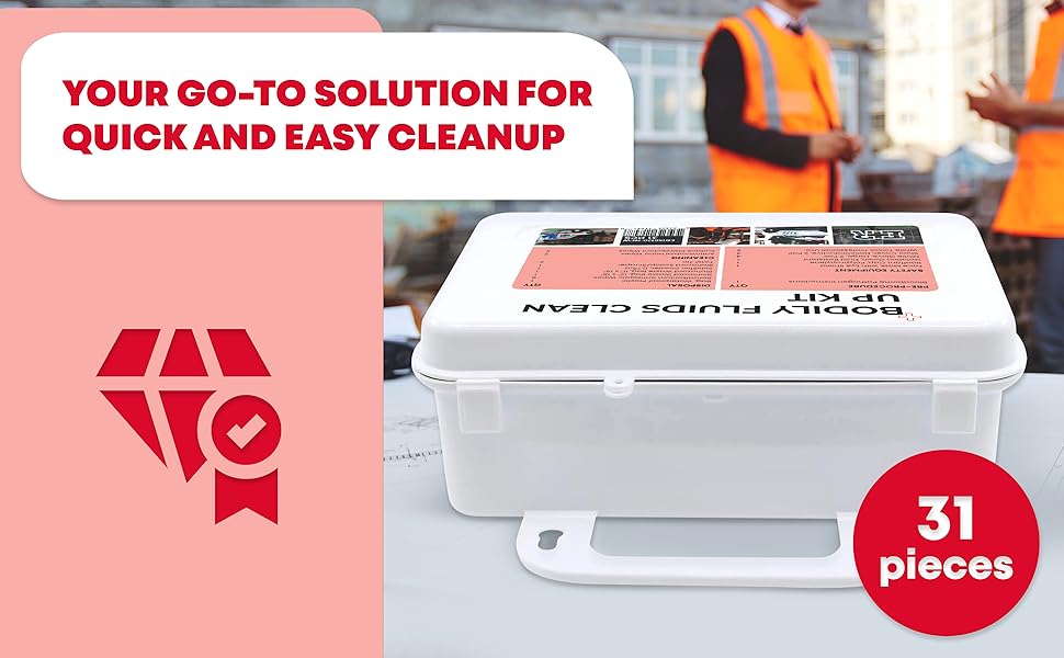Bodily Fluids Clean Up Kit your go to solution for quick and easy cleanup