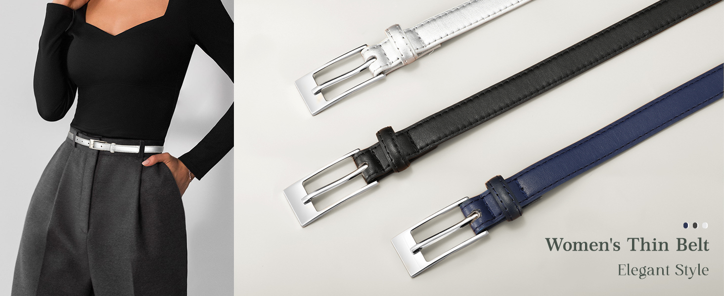skinny women belt