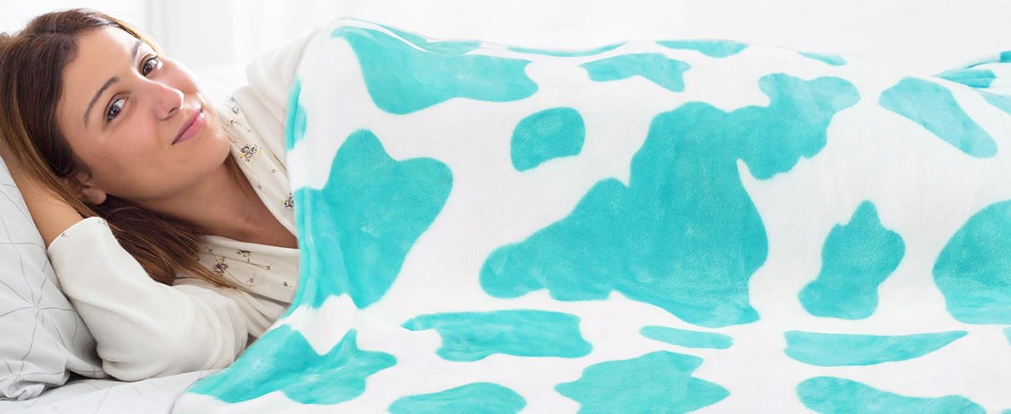 blue cow blanket