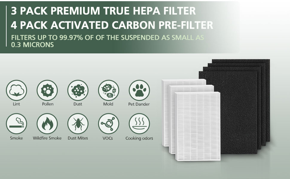 HPA300 True HEPA Filter Replacement Compatible with