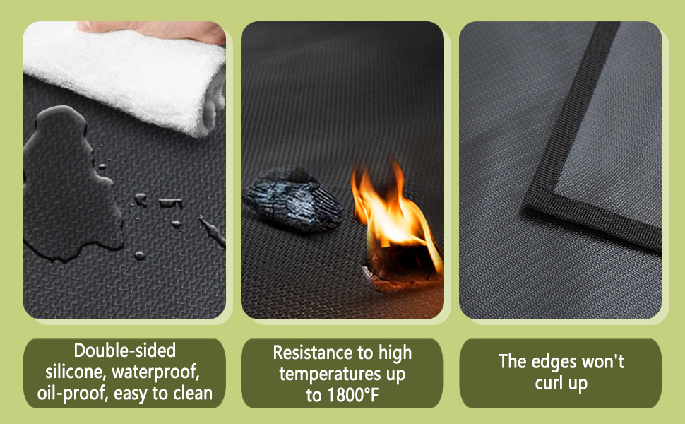 SFSGQZTZ Grill Mats for Outdoor Grill Deck Protector, 40 X