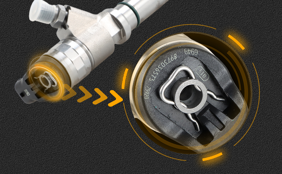 FUSCH 10 Pcs Diesel Return Line Injector Clips Compatible with Chevrolet Express