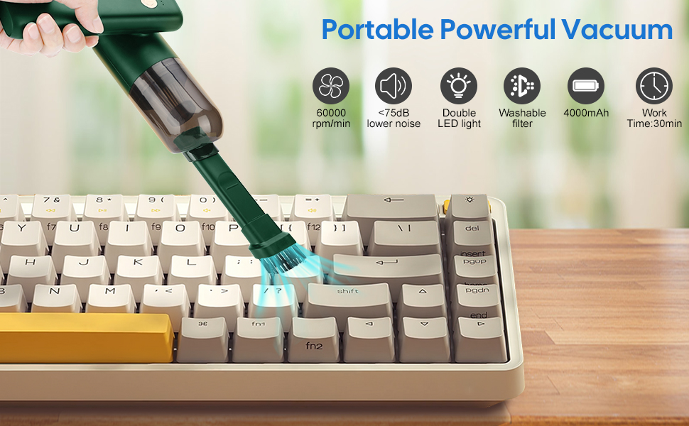 Aytop Mini Powerful Handheld Vacuums, Keyboard Vacuum Cleaner USB Computer Vacuum Cleaner Car