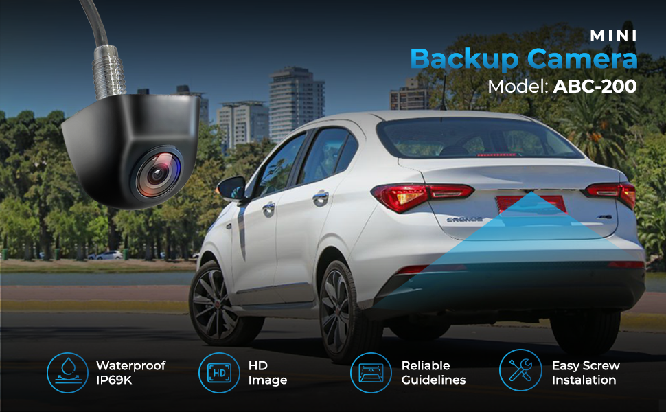 AutoSky Back up Camera Metal OEM Style housing Rear View