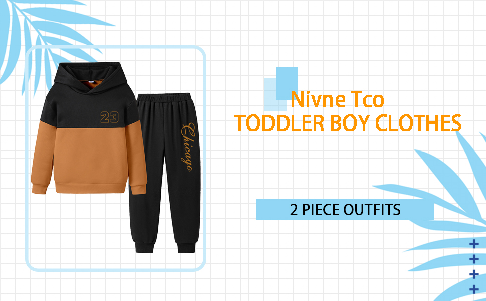 Nivne Tco Toddler Boy Clothes Alphabet Printing Kid