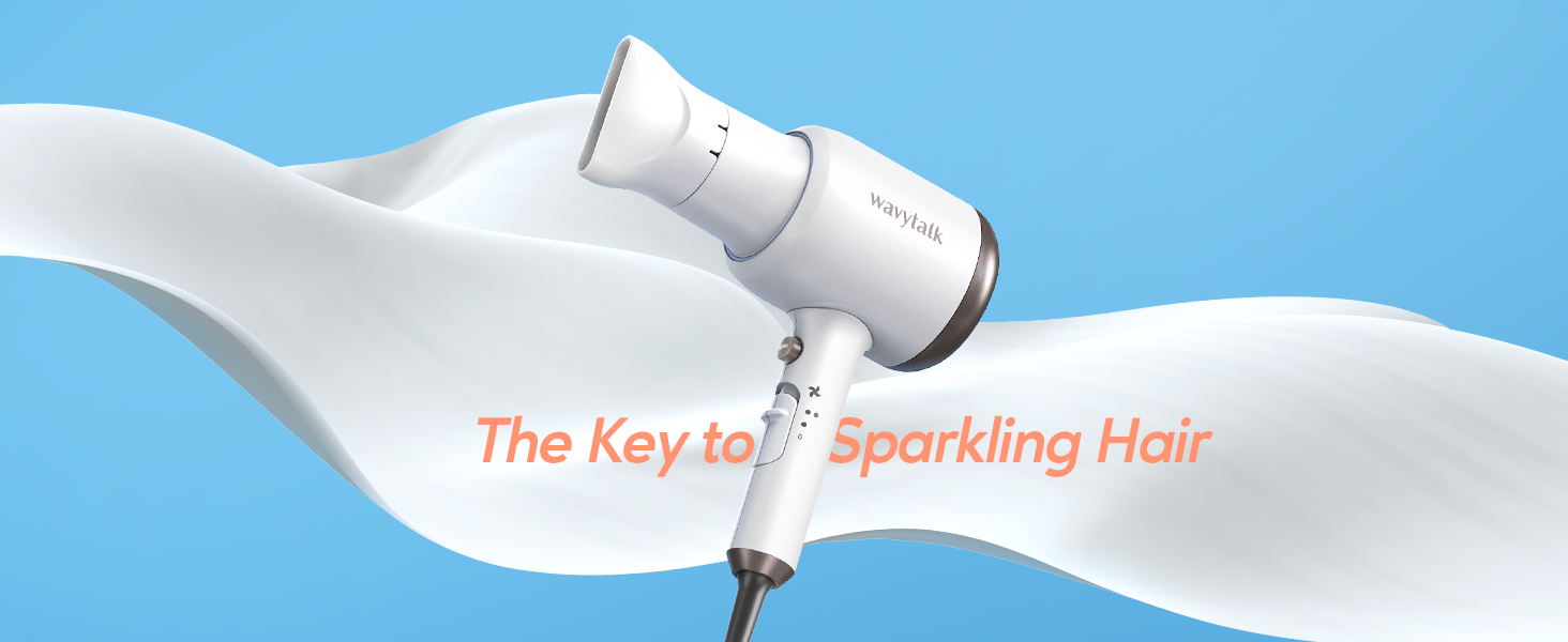 Wavytalk Hair Dryer with Comb, 1875W Hair Blow Dryer with Diffuser for