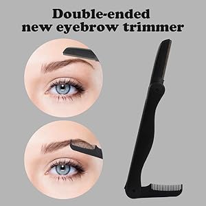 This dual-ended eyebrow trimmer 