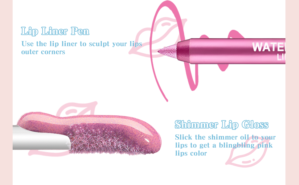 lip gloss with glitter