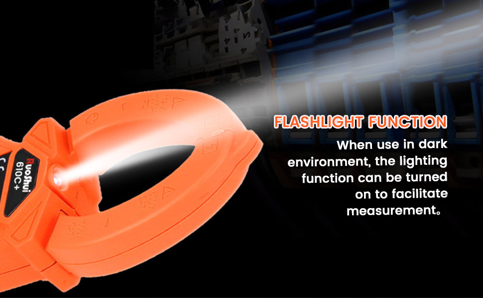 RuoShui 610C+ Digital Clamp Meter Autoranging TRMS 5999 Counts 1000A