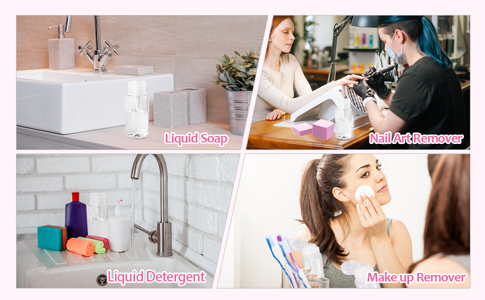 Lint Free Nail Wipes 1080Pcs with Push Down Pump Dispenser Bottle 6oz