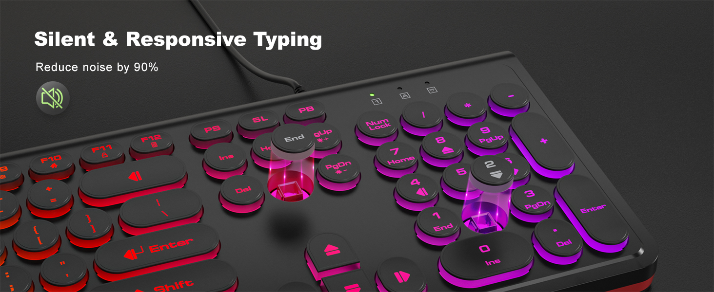 Silent & Responsive Typing