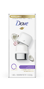 Dove Refillable Deodorant Coconut & Pink Jasmine Starter Kit