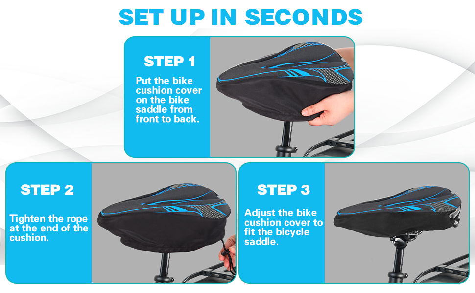 Padded Gel Bike Seat Cover