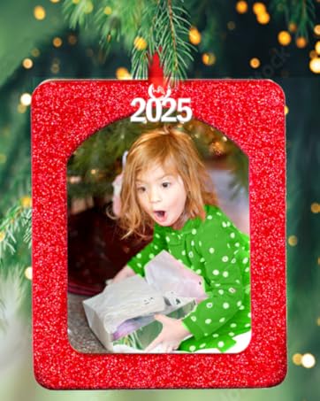 2025 Christmas picture frame ornament