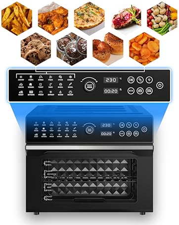 air fryer oven 30l extra large xxl family rotisserie dual digital basket roast gourmet smart airfry