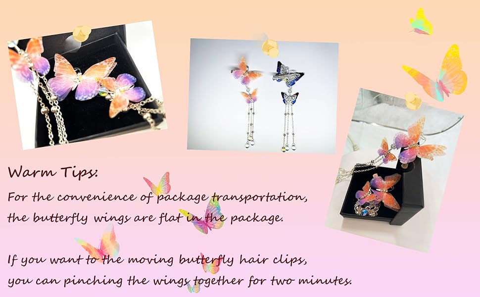 Butterfly Hair Clips