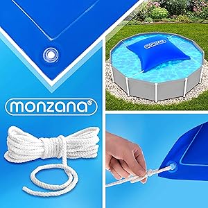 Coussin de piscine coussin hiver coussin hivernage  piscine bâche piscine XL XXL double couture PVC