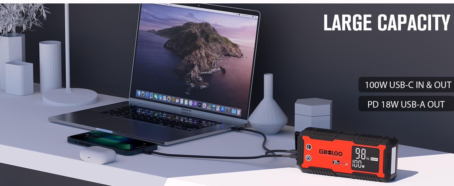 GOOLOO CAR BATTERY JUMP STARTER