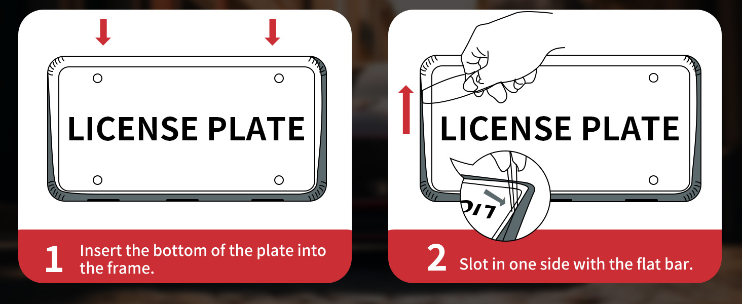 aujen license plate frame