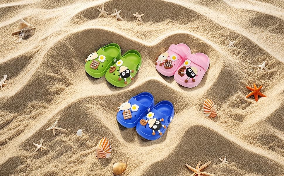 Toddler Sandals Girls Clogs Kids Slide Sandals Boys Shoes