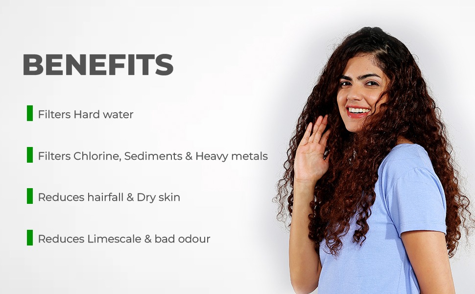 WaterScience CLEO Shower & Tap Filter for Hard Water Softening