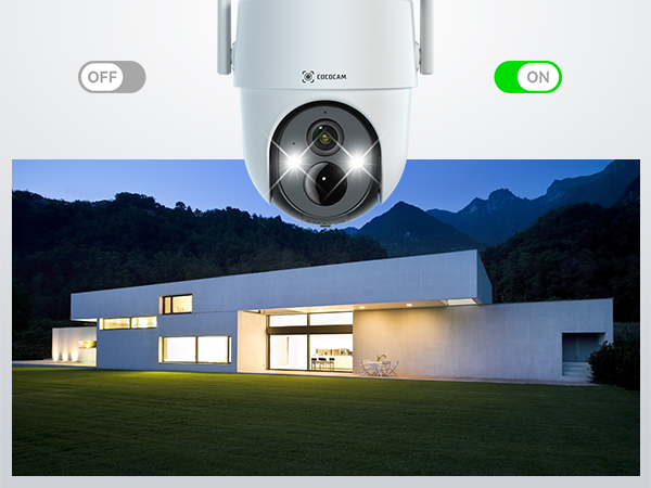 COCOCAM 4K 8MP Solar Security Camera Outdoor Wireless WiFi, with