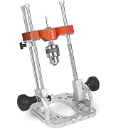 SpeTool Portable Drill Guide with Liner Ball Bearings Guide Poles, 1/2” Chuck Drill Press Adapter...