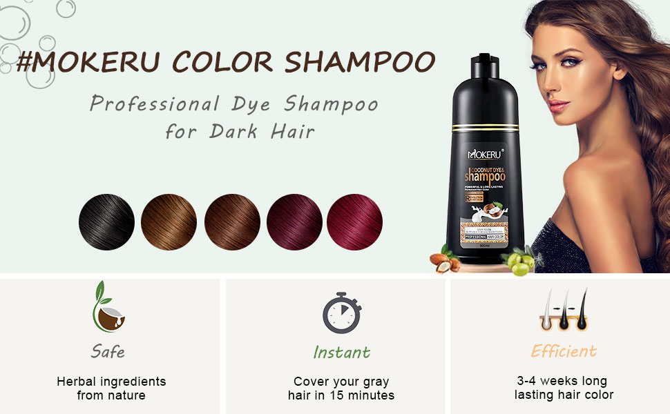 FVQUHVO Red Wine Hair Shampoo for Gray HairInstant Hair