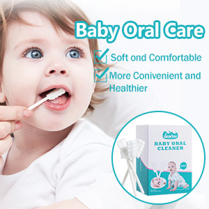 Baby Gums Disposable Tongue Cleaner Gauze Toothbrush Infant Oral Cleaning Stick Dental Care