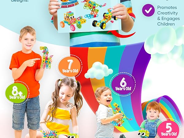 construction toys 3 year old, toys 4 year old boy, building blocks for kids ages 6-8 ,
