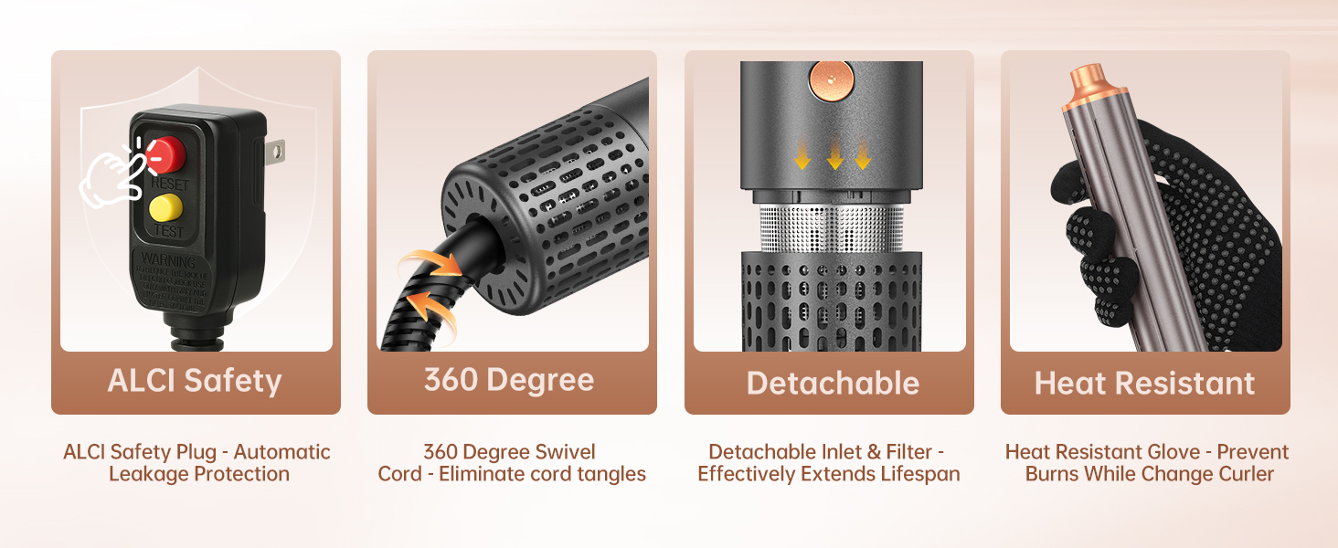 hot air wrap hair styler blow dryer brush dual voltage straightener