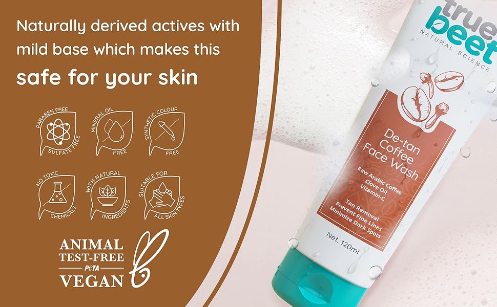 Truebeet De-tan Coffee Face Wash