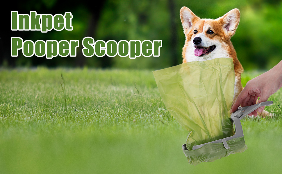INKPET Pooper Scooper, Portable Dog Poop Scooper for Small