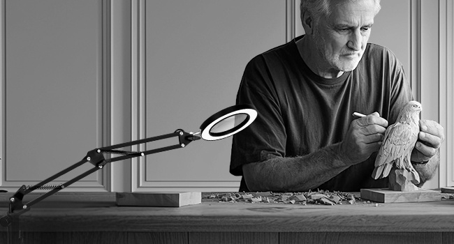 magnifying glass with light hands free magnifying lamp with light magnifying glass with stand