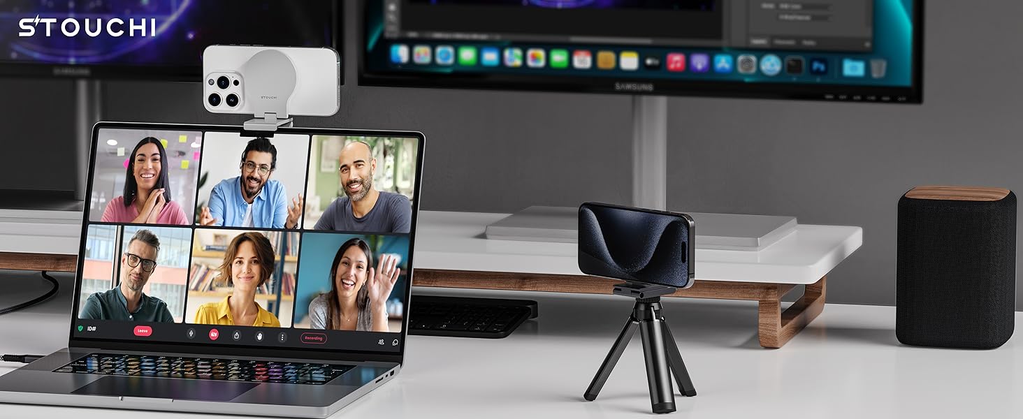 Stouchi Continuity Camera Mount for iMac, Desktop Monitor